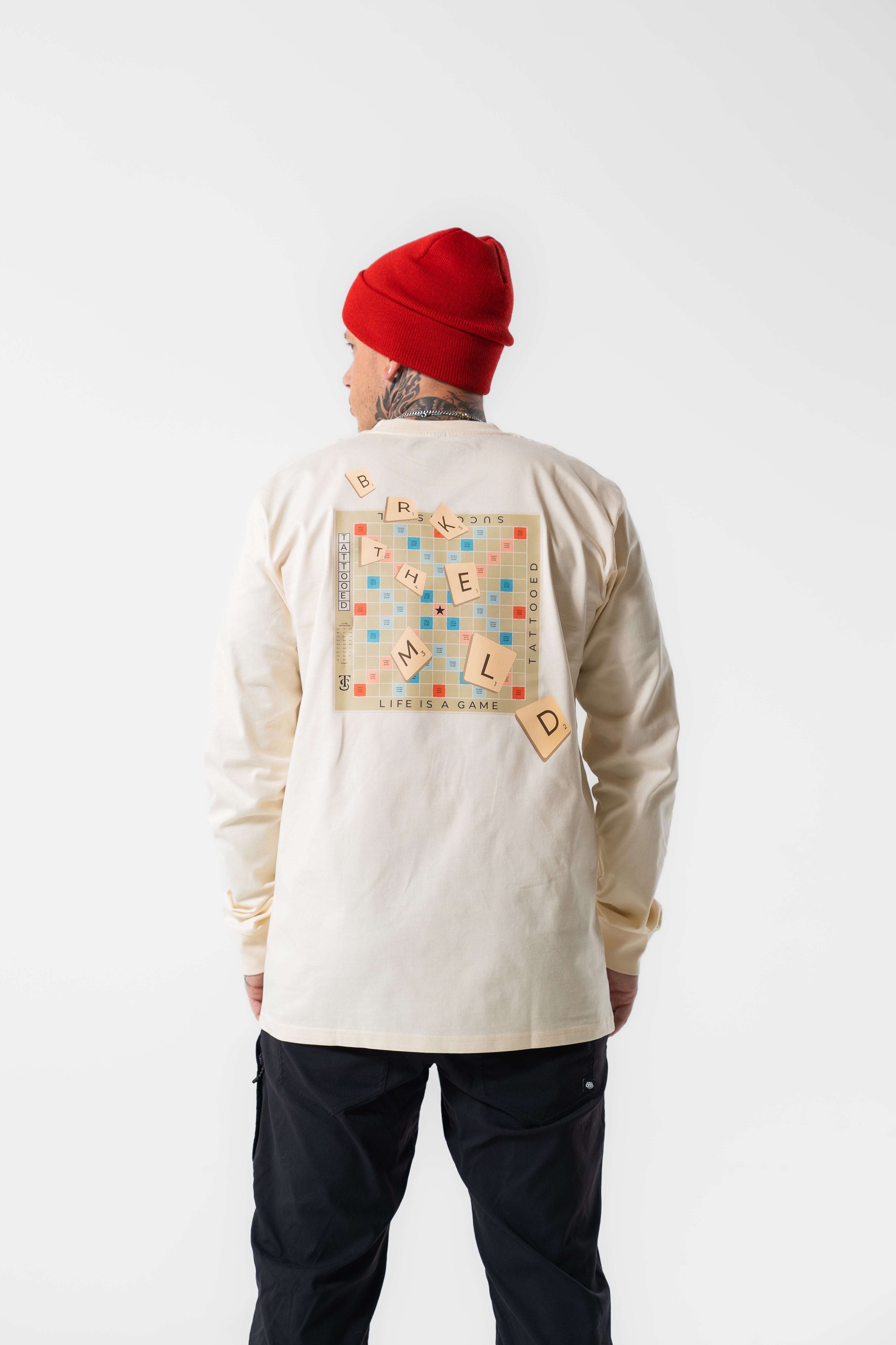 Life Is A Game LS Tee - ECRU